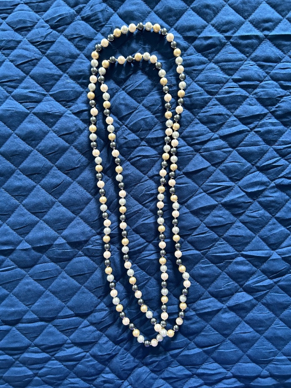 Vintage Multi-Color Faux Pearl Necklace